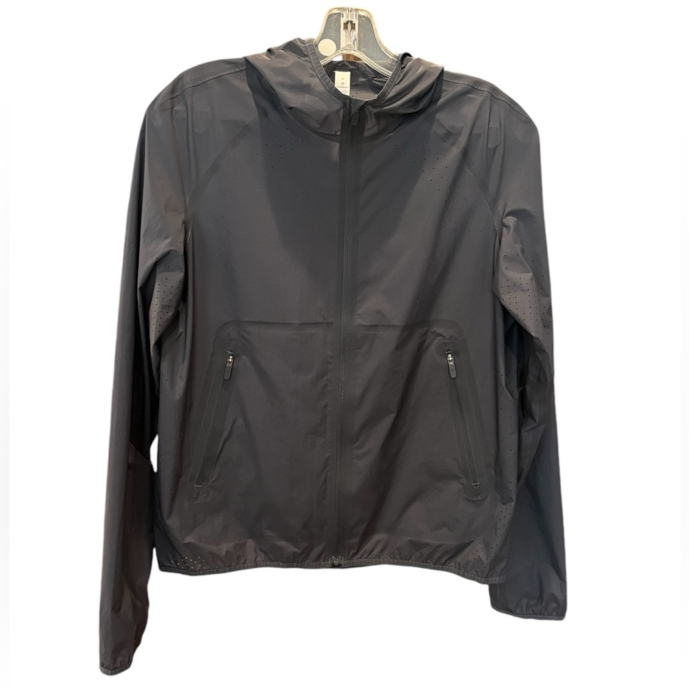 EUC Lululemon Lightweight Hooded Athletic Jacket Black Size 6